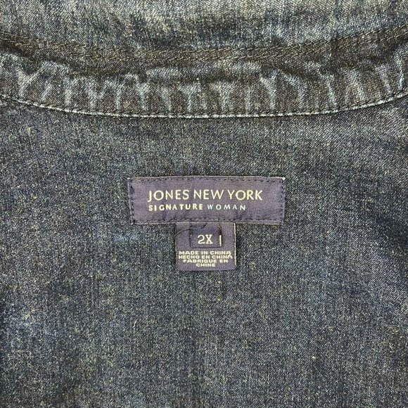 Denim Jacket With Beaded Trim | Jones New York - Picture 5 of 6